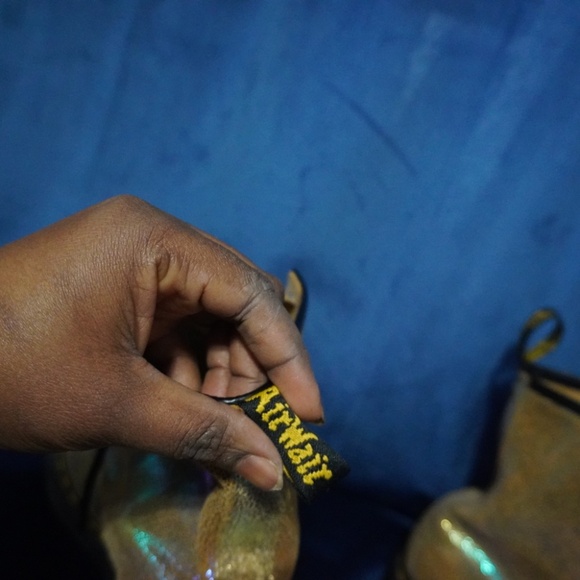 1460 RAINBOW RAY SUEDE LACE UP BOOTS - Picture 8 of 9